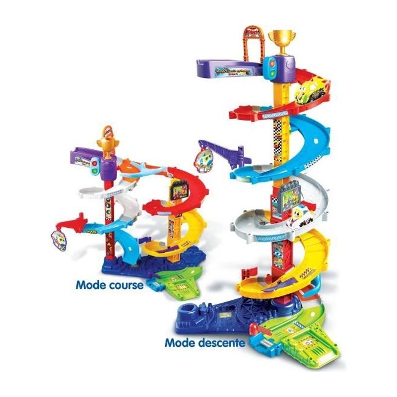 VTECH - Tut Tut Bolides - Méga Circuit Spirales 2 en 1 (+ Titouan,