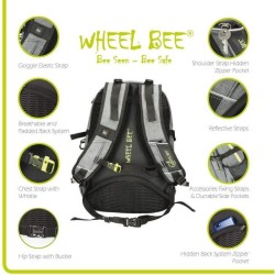 Sac a dos - SCHILDKRÖT - Wheel Bee Revolution - LED - Polyester 600D - 30L