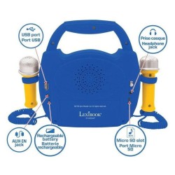 Enceinte Bluetooth La Pat' Patrouille avec Effets Lumineux, Micros et Batteri...