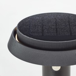 Lampe Borne extérieure Led - BRILLIANT - ALVERO - LED et solaire - Détecteur ...