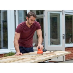 Ponceuse excentrique filaire - BLACK+DECKER - BEW210-QS - 230W - 125mm - avec...