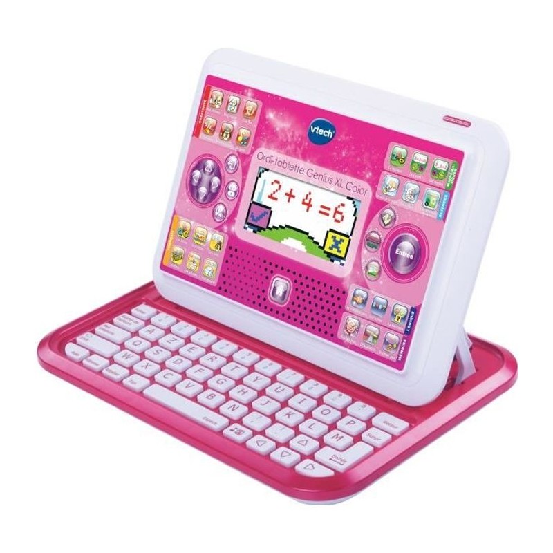 Ordi-Tablette Enfant VTECH Genius XL Color Rose - 2 en 1 avec écran
