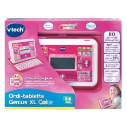 Ordi-Tablette Enfant VTECH Genius XL Color Rose - 2 en 1 avec écran