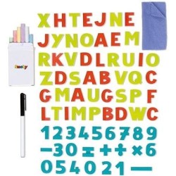 Smoby - Tableau en bois double face - Ardoise craie et Blanche magnétique - P...