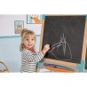 Smoby - Tableau en bois double face - Ardoise craie et Blanche magnétique - P...