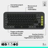 Clavier - Sans fil - Logitech - Pop Icon Keys - AZERTY - Graphite
