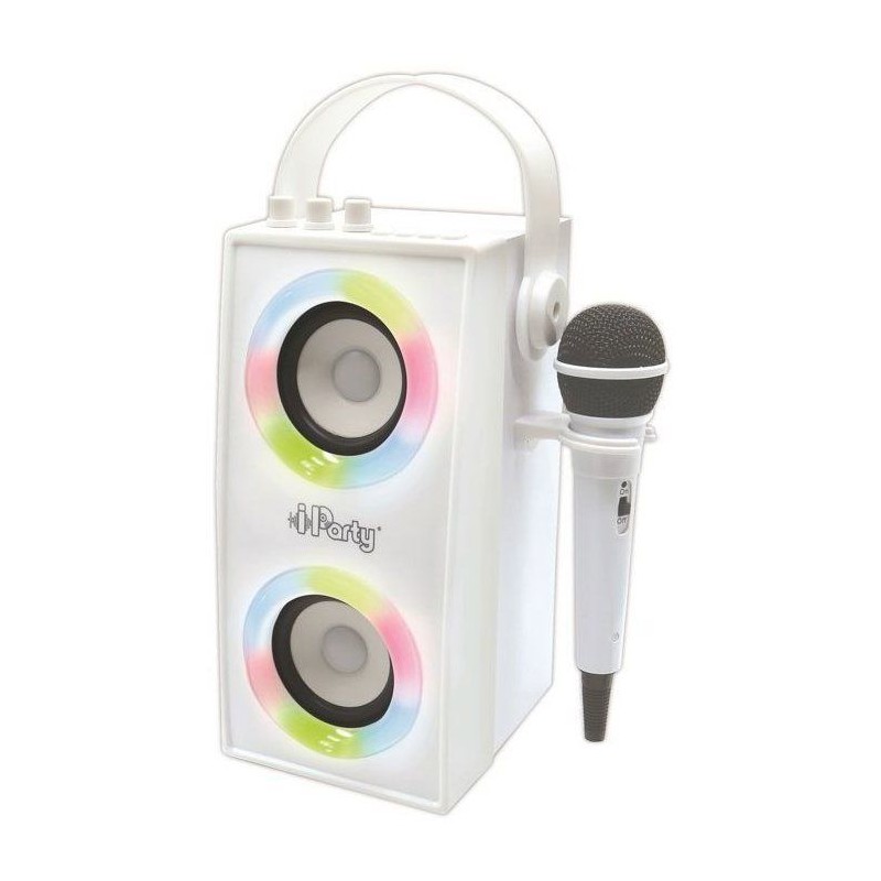 Enceinte Karaoké Enfant - LEXIBOOK - iParty - Bluetooth V5.0 - Effets Lumineux