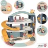 SMOBY - Garage 1er âge - Little Smoby - 3 niveaux - Accessoires inclus : 1 vo...