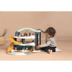 SMOBY - Garage 1er âge - Little Smoby - 3 niveaux - Accessoires inclus : 1 vo...