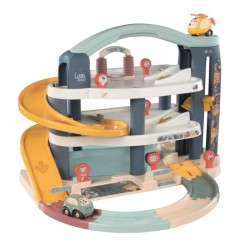 SMOBY - Garage 1er âge - Little Smoby - 3 niveaux - Accessoires inclus : 1 vo...