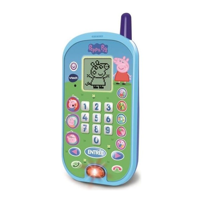Téléphone enfant - VTECH - Peppa Pig - Sons amusants - Éducatif