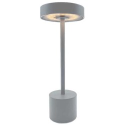 Lampe de table sans fil - LUMISKY - ROBY GREY - H30 cm - Touch en aluminium -...