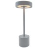 Lampe de table sans fil - LUMISKY - ROBY GREY - H30 cm - Touch en aluminium -...