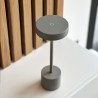 Lampe de table sans fil - LUMISKY - ROBY GREY - H30 cm - Touch en aluminium -...
