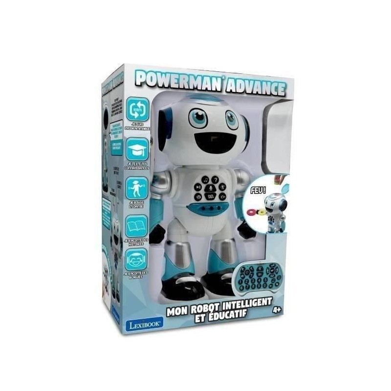 Lexbook - Robot Programmable Powerman Advance  - Quiz, Musique, Jeux, Histoir...