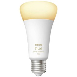 Philips Hue White Ambiance, ampoule LED connectée E27, Equivalent