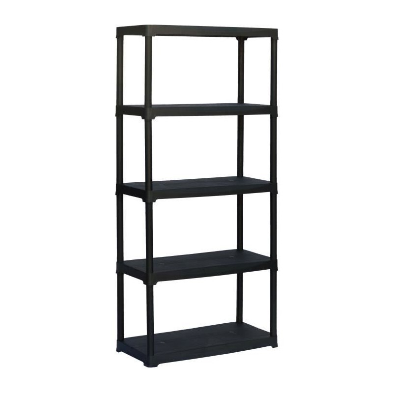 Etagere plastique TOOD - 5 tablettes - h176x90x40 - 30 kgs par tablette