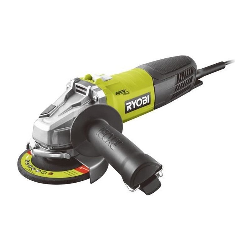 RYOBI - Meuleuse d'angle 800 W diam. 125 mm - 12 000 tr/min - Livrée avec 1 d...