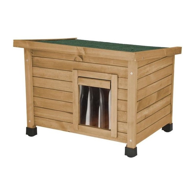 KERBL Maison pour chat Rustica 57x42x45cm - Bois