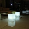 Cube solaire lumineux - LUMISKY - CASY - H30 cm - Tabouret table basse - LED ...