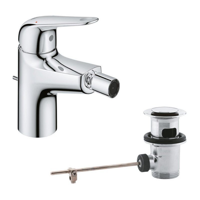 Mitigeur monocommande bidet - GROHE Swift - 24332001 - Chromé - Avec rotule -...