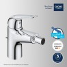 Mitigeur monocommande bidet - GROHE Swift - 24332001 - Chromé - Avec rotule -...