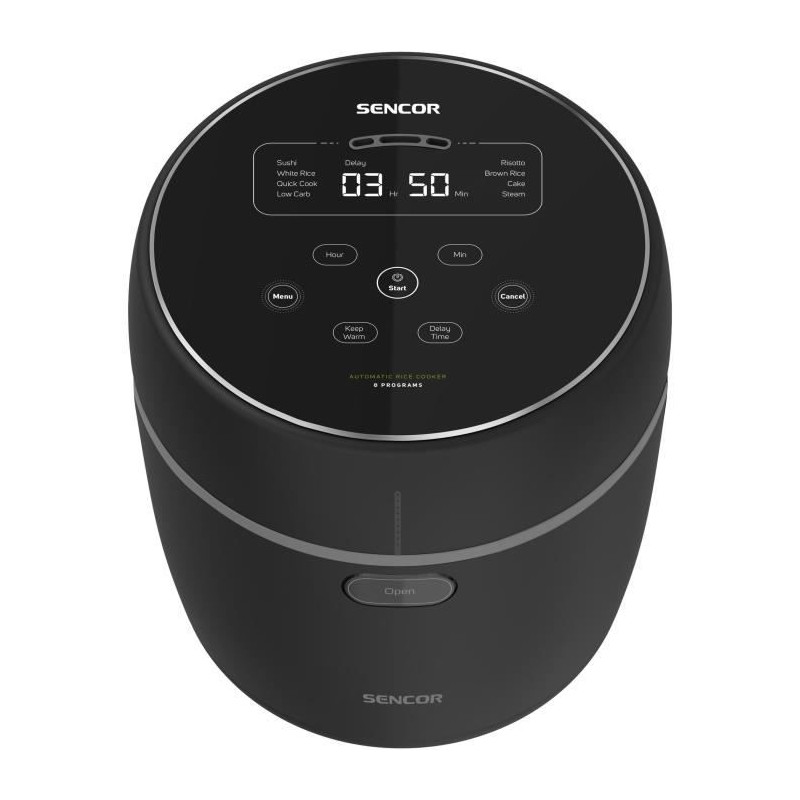 Cuiseur a riz - SENCOR - SRM 0671BK - 350 W - 0,6 L - Noir