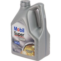 Huile moteur 5W-30 Synthétique - MOBIL - Super 3000 - Formula-V -bidon 5L -  ...