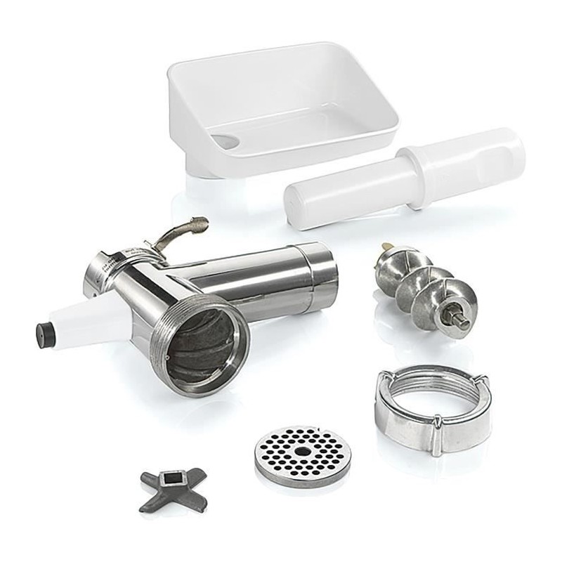 Accessoire hachoir a viande - BOSCH - MUZS2FWW - Blanc - Acier satin