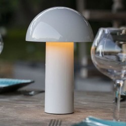 Lampe de table sans fil - LUMISKY - TOD WHITE - H28 cm - Tete orientable - LE...
