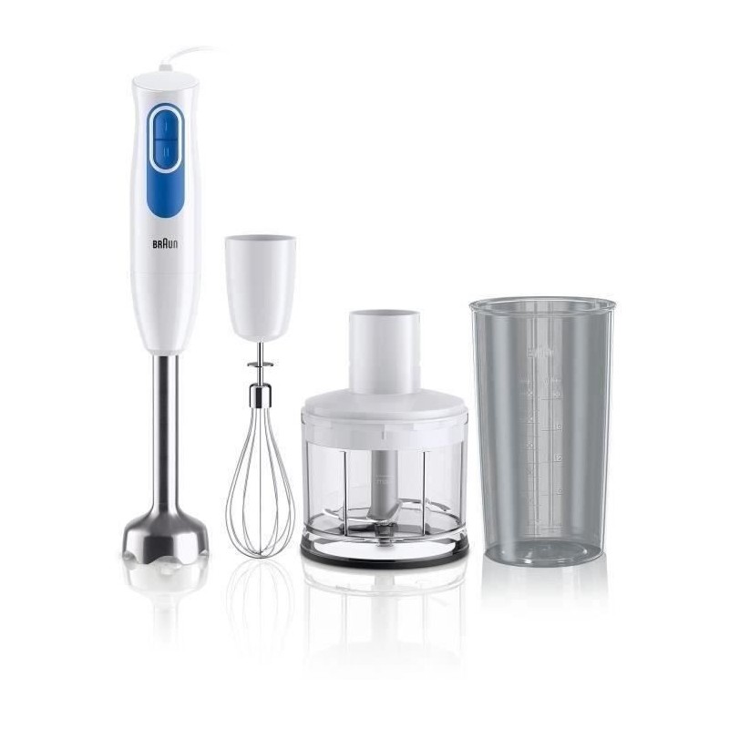 Pied mixeur BRAUN MQ20.236M - Moteur 600 W - 2 vitesses - Systeme