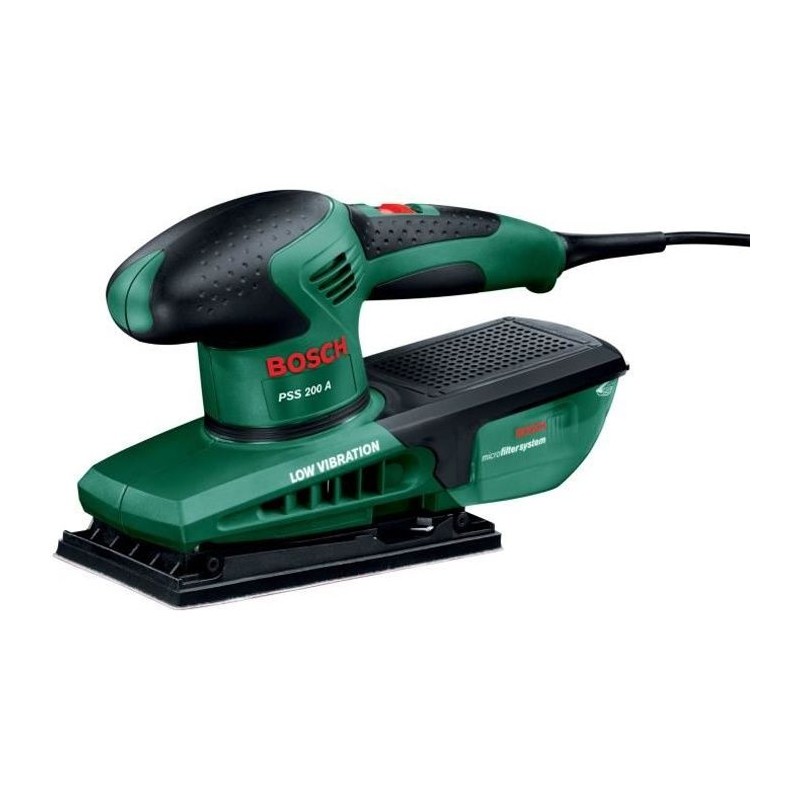 Ponceuse vibrante Bosch - PSS 200 A (Livré dans coffret plastique