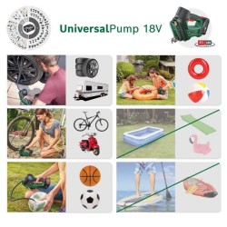 Compresseur sans-fil BOSCH UniversalPump 18V - pour gonfler pneus