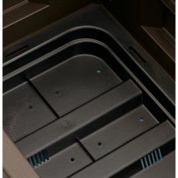 STEFANPLAST Bac a fleur carré ITALIA avec treillis - 30L - Plastique - 43x43x...