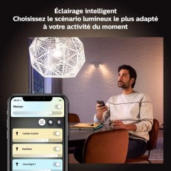 Philips Hue White Ambiance, ampoule LED connectée E27 équivalent 75W,