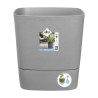 ELHO Pot de fleurs  Greensense Aqua Care Carré 38 - Ciment Clair - Intérieur/...