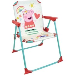 FUN HOUSE Peppa Pig Salon de jardin - 1 table H.46xø46cm, 2 chaises H.53xl.38...