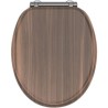 Abattant WC - GELCO - Walnut Noyer - MDF FSC - Frein de chute - Charnieres mé...