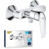 Mitigeur monocommande douche - GROHE Swift - 24333001 - Chromé - Montage mura...
