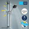 Ensemble de douche avec pommeau 2 jets, barre et flexible - GROHE Vitalio Com...
