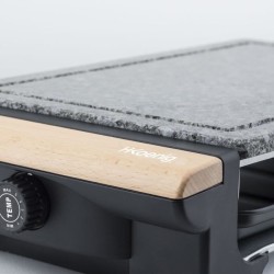 Grill et pierre a cuire 2 en 1 HKoeNIG - RP320 - Jusqu'a 8 personnes - Tempér...