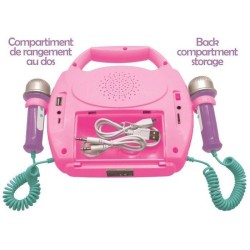 Enceinte Bluetooth Licorne - LEXIBOOK - Effets Lumineux, Micros et Batterie R...