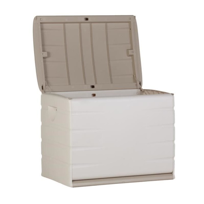 PLASTIKEN Coffre cadenassable avec roulettes - 190 L - Fonctionnel et esthéti...