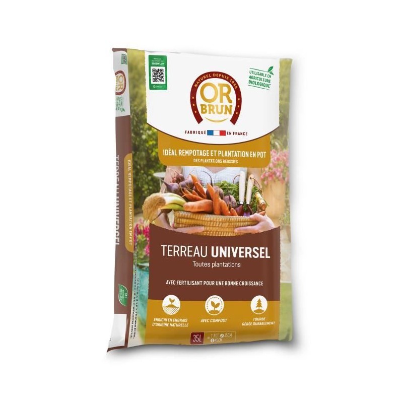 Terreau universel - OR BRUN - OBRTUNI35N - 35 L
