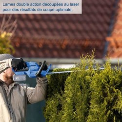 Taille-haies sans fil C-HT570-X - longueur de coupe de 51cm - SCHEPPACH 20V I...