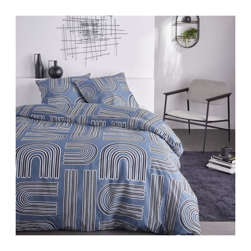 Parure de lit 2 personnes - TODAY - Sunshine 15.26 - 220 x 240 cm - 100% Coto...