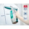 Nettoyeur pour vitre avec manche et mouilleur Leifheit Dry & Clean 51003, set...
