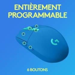 Souris gamer - Sans fil - Logitech G - G305 Lightspeed - Bleu