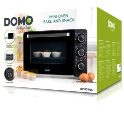 Mini four électrique DOMO DO807GO - 20 L - noir - chaleur haut et bas - minut...