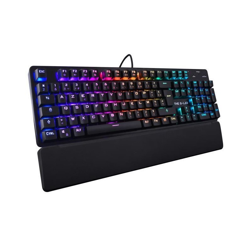 Clavier Gamer - The G-Lab - KEYZ RUBIDIUM - Mécanique (Switch Rouge) - Repose...